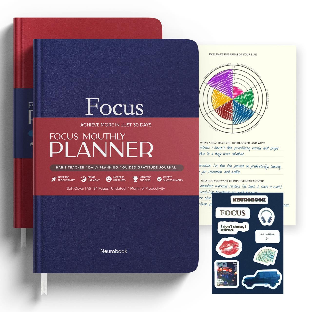 The Focus Planner – The Smart Monthly Planner for Big Goals, Less Stress, More Progress.
